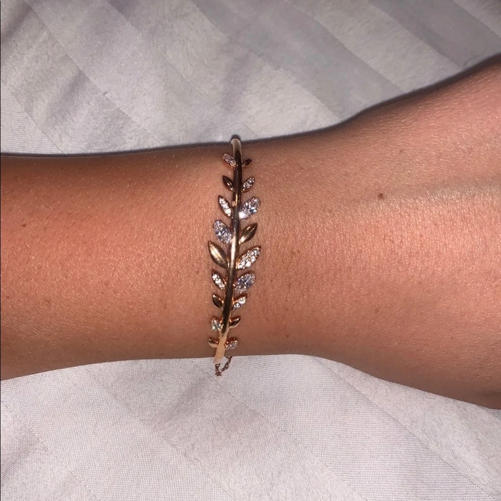 Swarovski Rose Gold Bangle Bracelet
